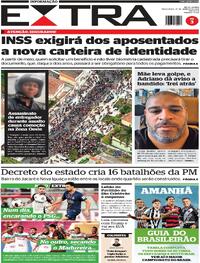 Capa do jornal Extra 27/01/2026