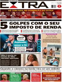 Capa do jornal Extra 29/03/2026