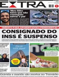 Capa do jornal Extra 30/04/2026