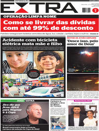 Capa do jornal Extra 31/03/2026