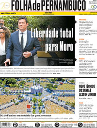 Capa do jornal Folha de Pernambuco 02/11/2018