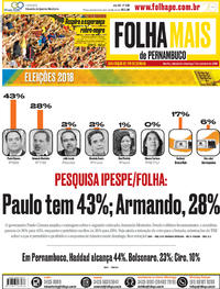 Capa do jornal Folha de Pernambuco 06/10/2018