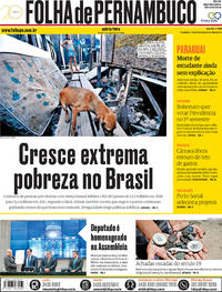 Capa do jornal Folha de Pernambuco 06/12/2018