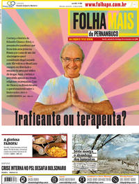 Capa do jornal Folha de Pernambuco 08/12/2018