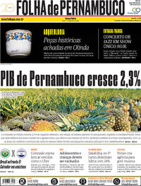 Capa do jornal Folha de Pernambuco 11/09/2018