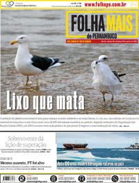 Capa do jornal Folha de Pernambuco 18/08/2018