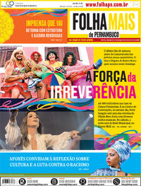 Capa do jornal Folha de Pernambuco 23/02/2019