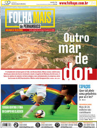 Capa do jornal Folha de Pernambuco 26/01/2019