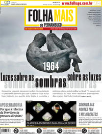Capa do jornal Folha de Pernambuco 30/03/2019
