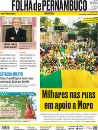 Capa do jornal Folha de Pernambuco 01/07/2019