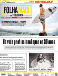 Capa do jornal Folha de Pernambuco 03/08/2019