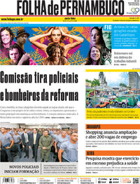 Capa do jornal Folha de Pernambuco 05/07/2019
