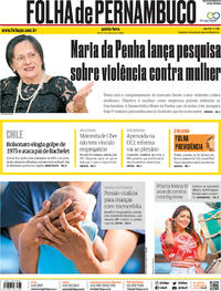Capa do jornal Folha de Pernambuco 05/09/2019