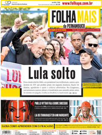 Capa do jornal Folha de Pernambuco 09/11/2019