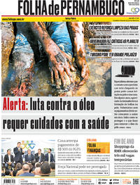 Capa do jornal Folha de Pernambuco 22/10/2019