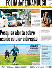 Capa do jornal Folha de Pernambuco 25/06/2019