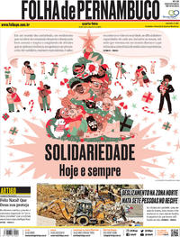 Capa do jornal Folha de Pernambuco 25/12/2019