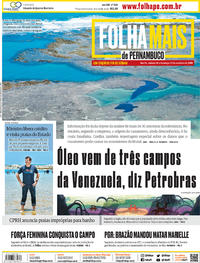 Capa do jornal Folha de Pernambuco 26/10/2019
