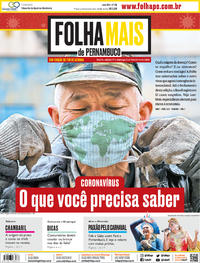 Capa do jornal Folha de Pernambuco 01/02/2020