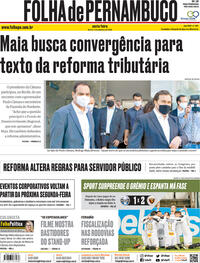 Capa do jornal Folha de Pernambuco 04/09/2020
