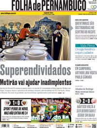 Capa do jornal Folha de Pernambuco 07/12/2020