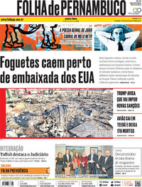 Capa do jornal Folha de Pernambuco 09/01/2020