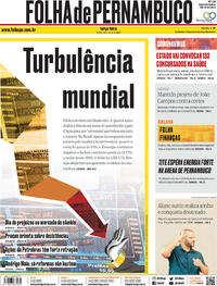 Capa do jornal Folha de Pernambuco 10/03/2020