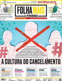 Capa do jornal Folha de Pernambuco 10/10/2020