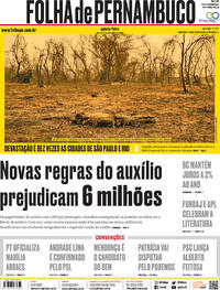 Capa do jornal Folha de Pernambuco 17/09/2020