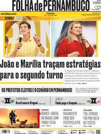 Capa do jornal Folha de Pernambuco 17/11/2020