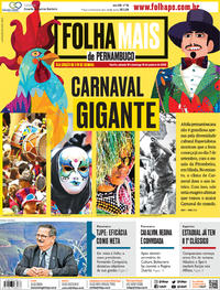 Capa do jornal Folha de Pernambuco 18/01/2020
