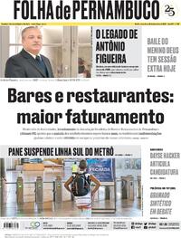 Capa do jornal Folha de Pernambuco 26/12/2023