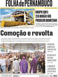 Capa do jornal Folha de Pernambuco 02/04/2024