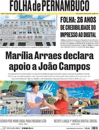 Capa do jornal Folha de Pernambuco 03/04/2024