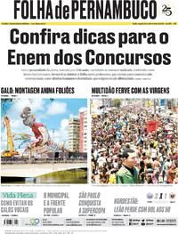 Capa do jornal Folha de Pernambuco 05/02/2024