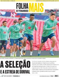 Capa do jornal Folha de Pernambuco 23/03/2024