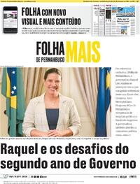 Capa do jornal Folha de Pernambuco 24/02/2024