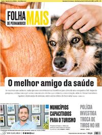 Capa do jornal Folha de Pernambuco 27/04/2024