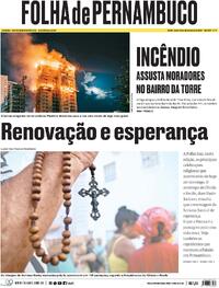 Capa do jornal Folha de Pernambuco 29/03/2024