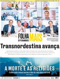 Capa do jornal Folha de Pernambuco 01/11/2025
