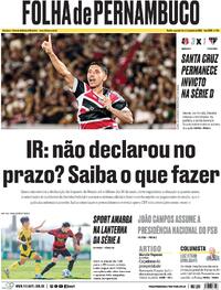 Capa do jornal Folha de Pernambuco 02/06/2025