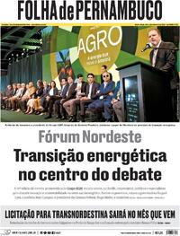 Capa do jornal Folha de Pernambuco 02/09/2025