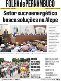 Capa do jornal Folha de Pernambuco 02/12/2025