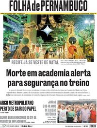Capa do jornal Folha de Pernambuco 04/12/2025