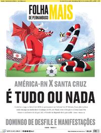Capa do jornal Folha de Pernambuco 06/09/2025