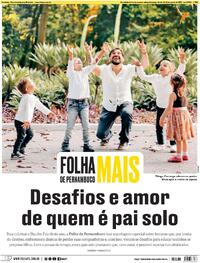 Capa do jornal Folha de Pernambuco 09/08/2025