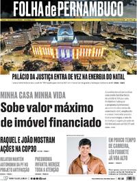 Capa do jornal Folha de Pernambuco 12/11/2025