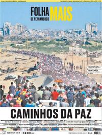 Capa do jornal Folha de Pernambuco 18/10/2025