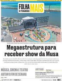 Capa do jornal Folha de Pernambuco 23/08/2025