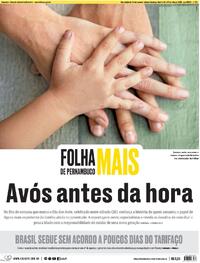 Capa do jornal Folha de Pernambuco 26/07/2025